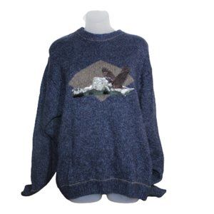 Cotton Traders vintage bald eagle sweater